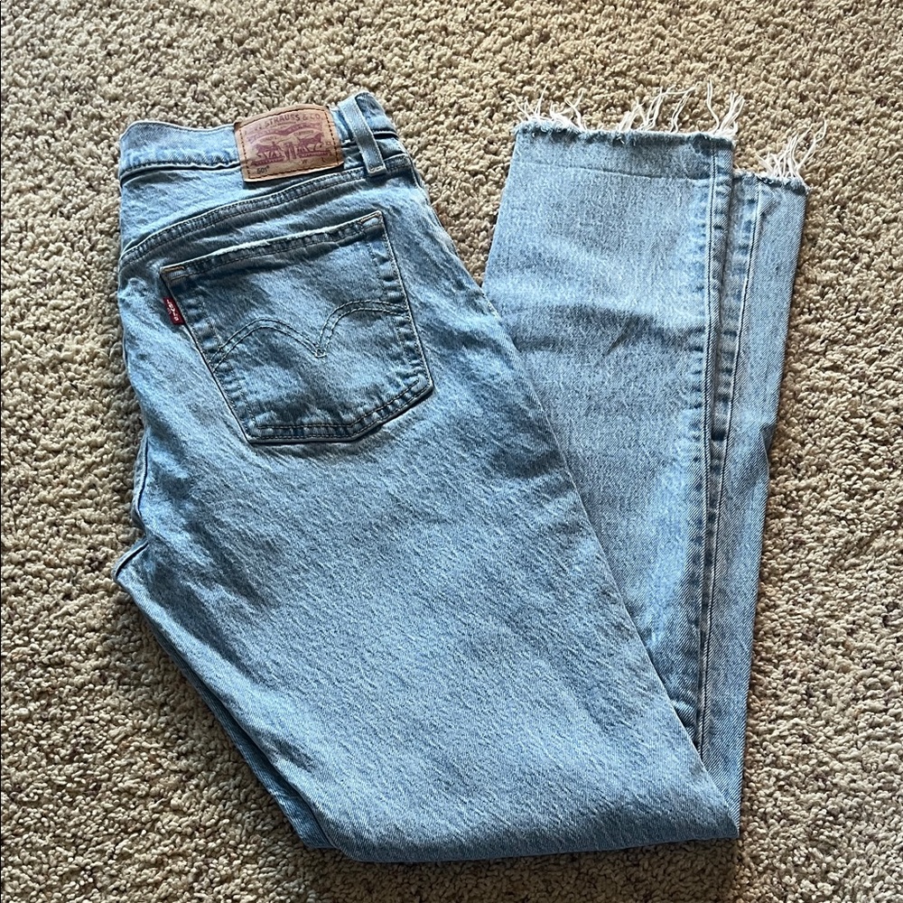 Levi's Light Blue Straight Leg Jeans